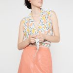 orange-faux-leather-mini-skirt-with-pockets