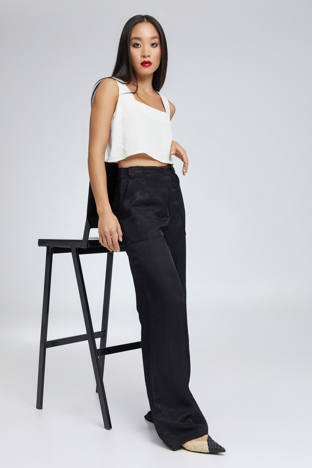SS24-118-BLACK_1.jpg Klaia Long Pants-Black - Image 1