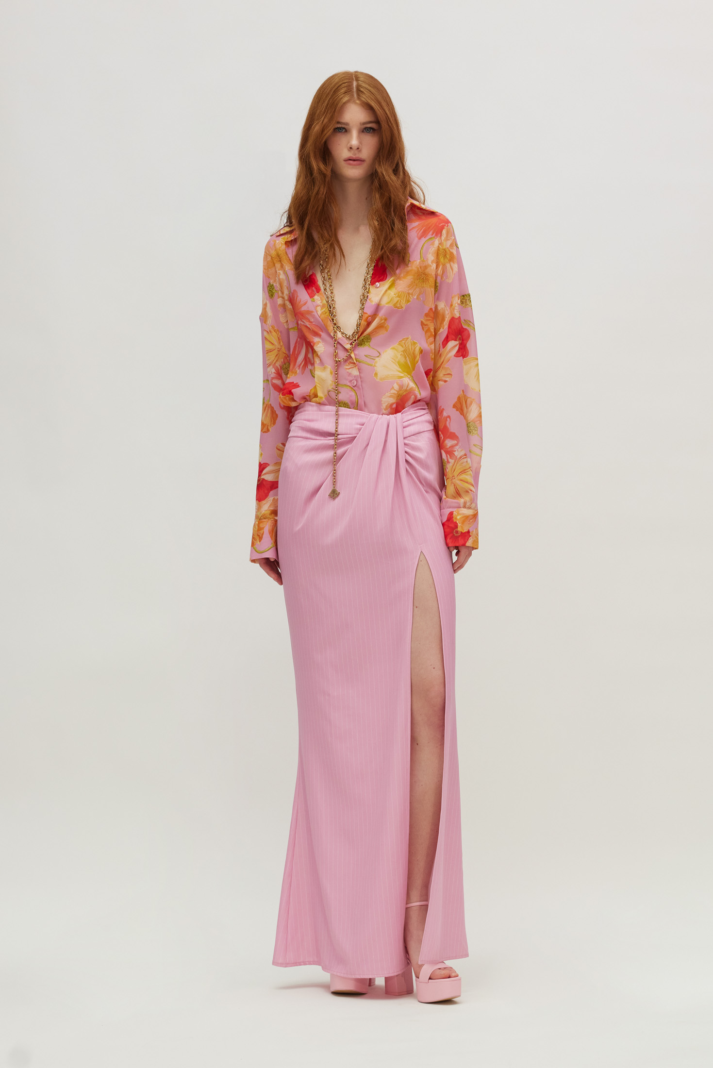 Hemithea-ss26-cam221609 Karina Skirt (Barbie pink) - Image 1