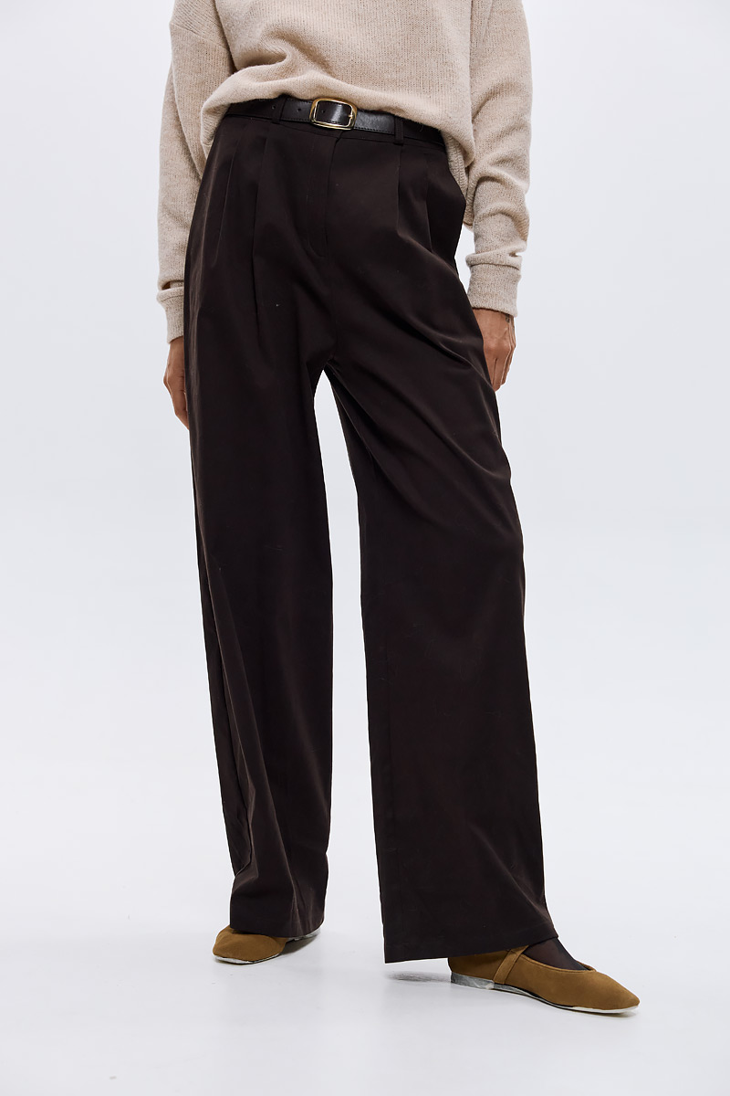 2025_07_27-Dolce-Domenica1808 Raisa Trench Trousers Black - Image 1
