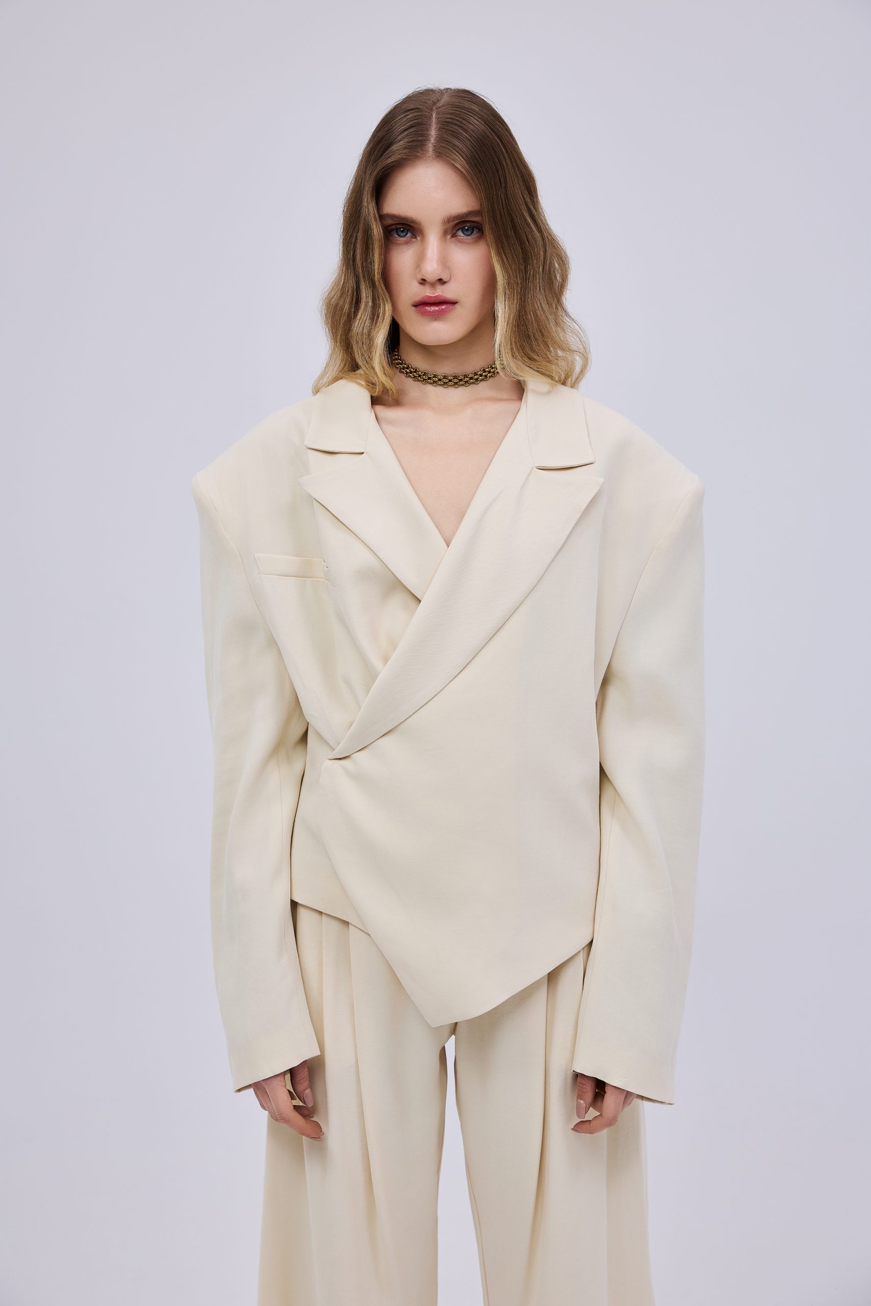 Y8A1596-1-scaled Twill Blazer Ivory - Image 1