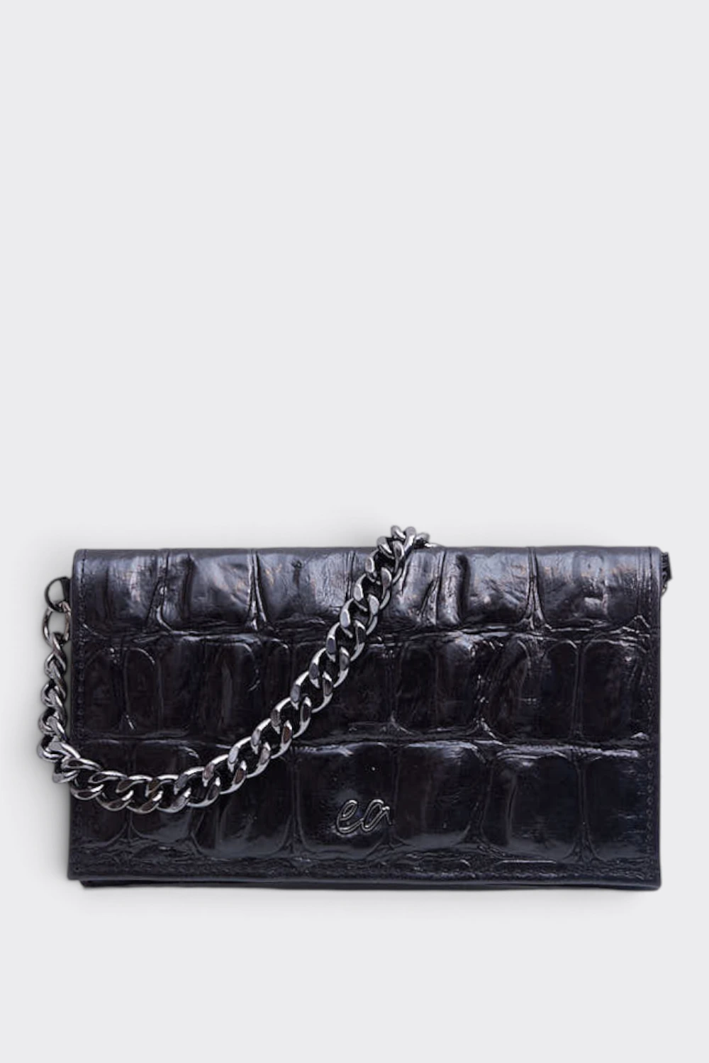 FW26-DAY-T-EVENING-108 City Girl Croco Clutch | Black - Image 1